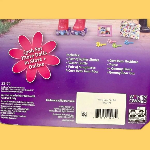 My Life As CARE BEARS Roller Skate 20 Piece Play Set For 18 Inch Dolls NEW - Picture 8 of 8